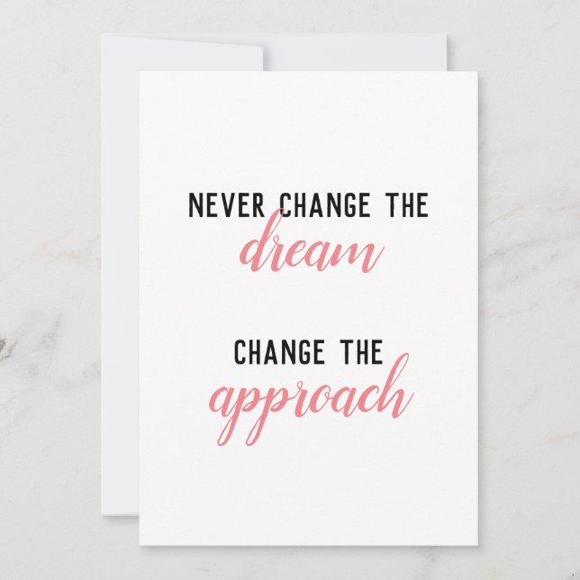 Invitation Ne jamais modifier l'invitation de rêve (Devant)