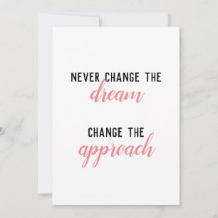 Invitation Ne jamais modifier l'invitation de rêve