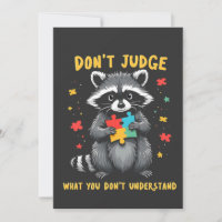 Ne jugez pas ce que vous ne comprenez pas Raccoon