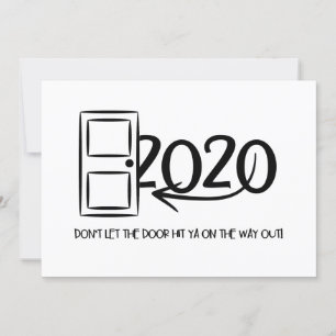 Invitation Ne laissez pas la porte vous frapper en sortant No