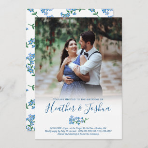 Invitation Ne m'oublie pas - Mariage photo