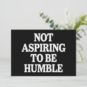 Invitation Ne pas aspirer à être humble Kamala Harris féminis