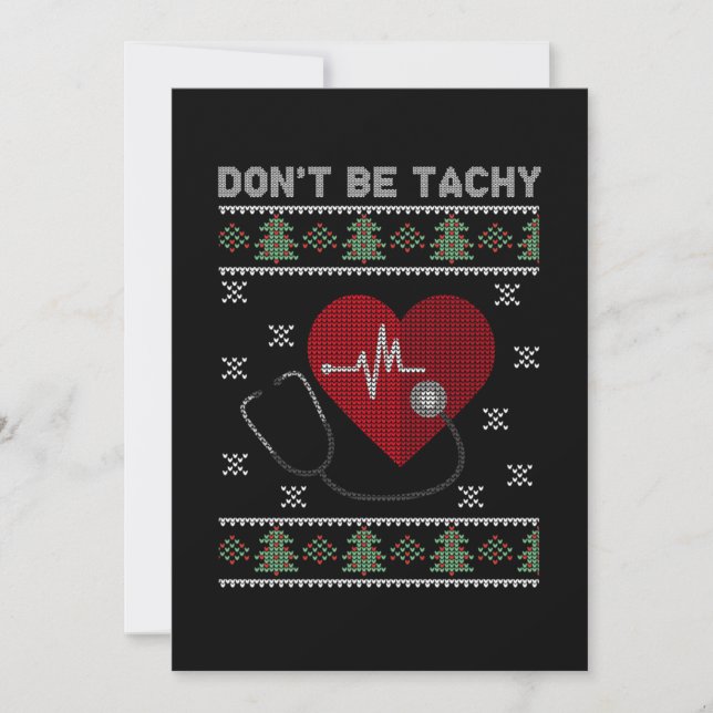 Invitation Ne pas être Tachtor Ugly Christmas Sweater Cadeau (Devant)