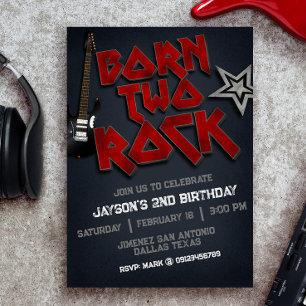 Invitation Né Two Rock - 2e anniversaire