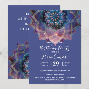 Invitation Nebula Bloom Mandala