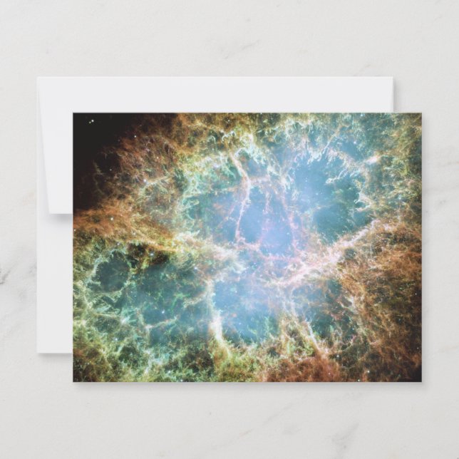 Invitation Nebula de crabe turquoise (Devant)