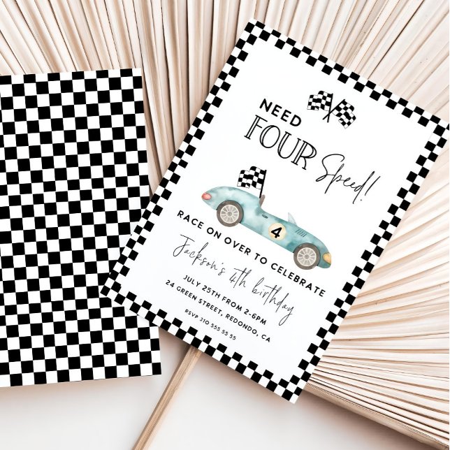 Invitation Nécessité de l'invitation à l'anniversaire de FOUR (Créateur téléchargé)