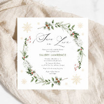 Neige en amour Fête des mariées de Noël