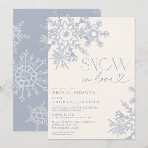 Invitation Neige en amour Flocon de neige Fête de douche de m