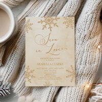 Neige en amour hiver Wonderland Fête des mariées