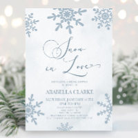 Neige en amour hiver Wonderland Fête des mariées