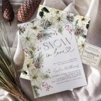 Neige en amour Poinsététie blanche hiver