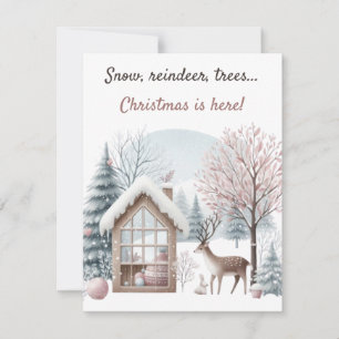 Invitation ❄️🎄 Neige, Renne, Arbres... Noël est arrivé !