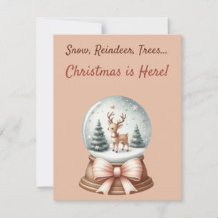 Invitation ❄️🎄 Neige, Renne, Arbres... Noël est arrivé !