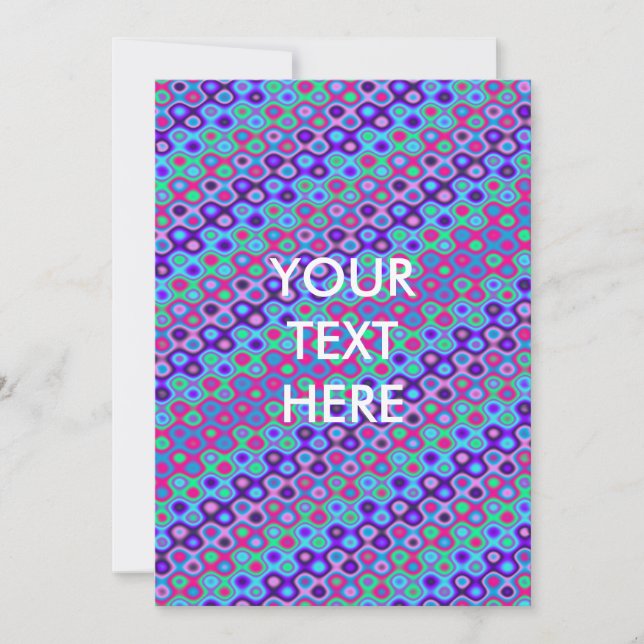 Invitation Neon Blank Wavy (Devant)