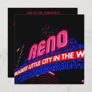Invitation Neon Lights Reno Arch Photo Fabrique & Quarante