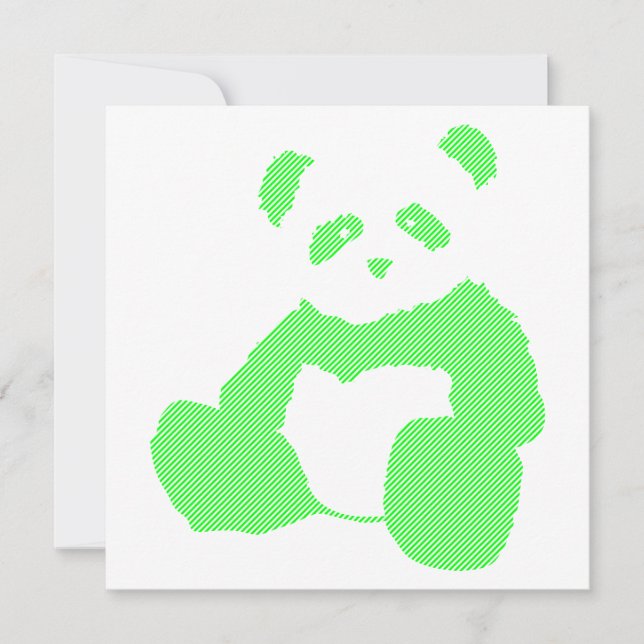 Invitation neon panda (Devant)