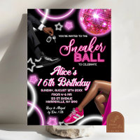 Neon Pink Basket Ball et Disco Ball Anniversaire