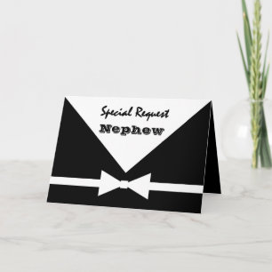 Invitation NEPHEW - Demande spéciale - Sois mon porte-anneau