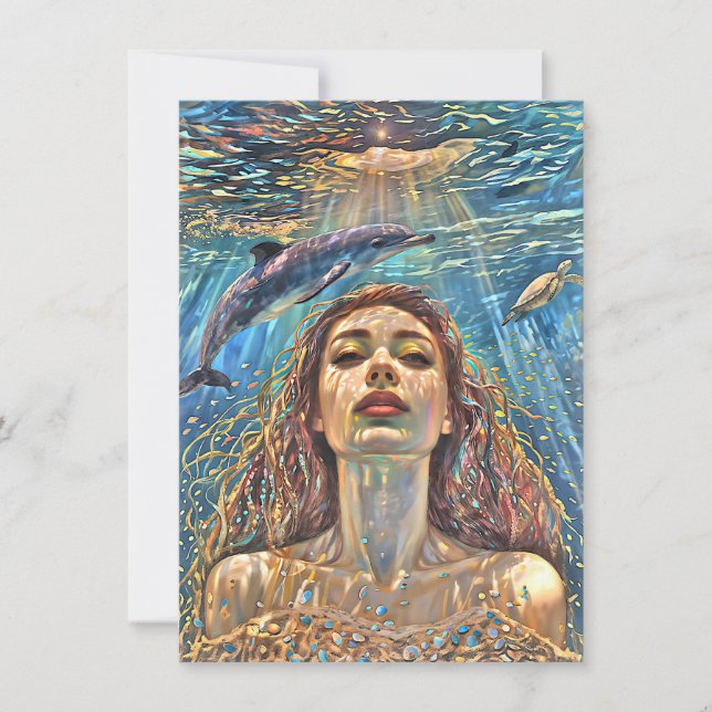 Invitation "Nerena" Sous les eaux calmes (Devant)