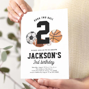 Invitation Nés pour le sport - 2e anniversaire