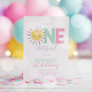 Invitation N'est-elle pas merveilleuse Filles 1er Anniversair