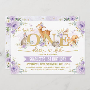 Invitation N'est-elle pas un seul cerf Lilac Woodland 1er ann