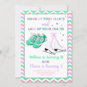 Invitation Nettoie et patine filles frères et soeurs invitati
