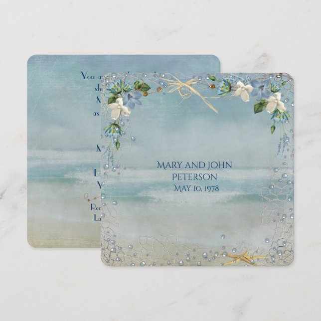 Invitation Nettoyage nautique avec renouveau de la Vow de poi (Devant / Derrière)