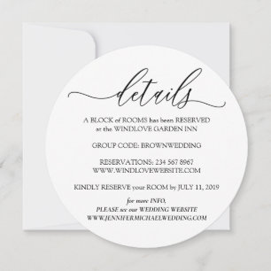 Invitation Nettoyer les détails blancs Photo Mariage simple