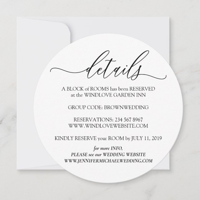 Invitation Nettoyer les détails blancs Photo Mariage simple (Devant)