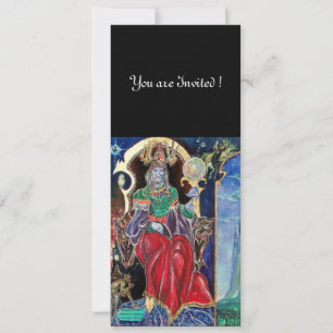 Invitation NEUROMANCER, rouge bleu, blanc noir