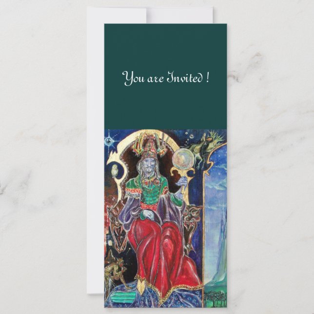 Invitation NEUROMANCER, rouge bleu, blanc vert (Devant)