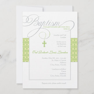 Invitation neutre de baptême