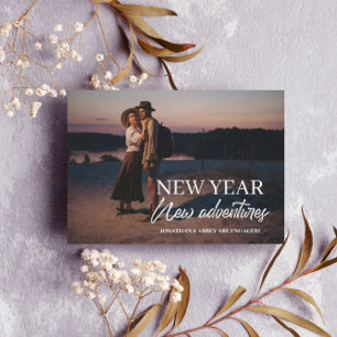 Invitation New Year New Adventures Big Photo Engagement