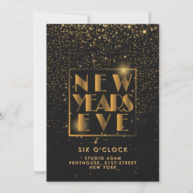 Invitation New Years Eve Party Event Details Announcement (Devant)