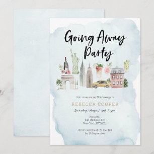 Invitation New York City Allez à l'invitation de la fête