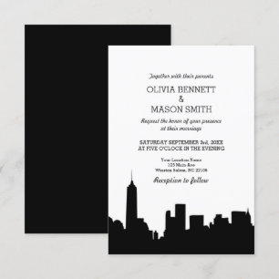 Invitation New York City Skyline Cityscape