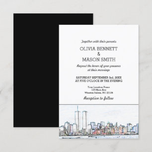 Invitation New York City Skyline Cityscape