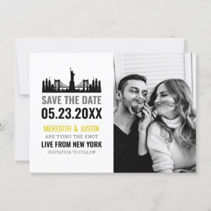 Invitation New York Skyline Enregistrer la date