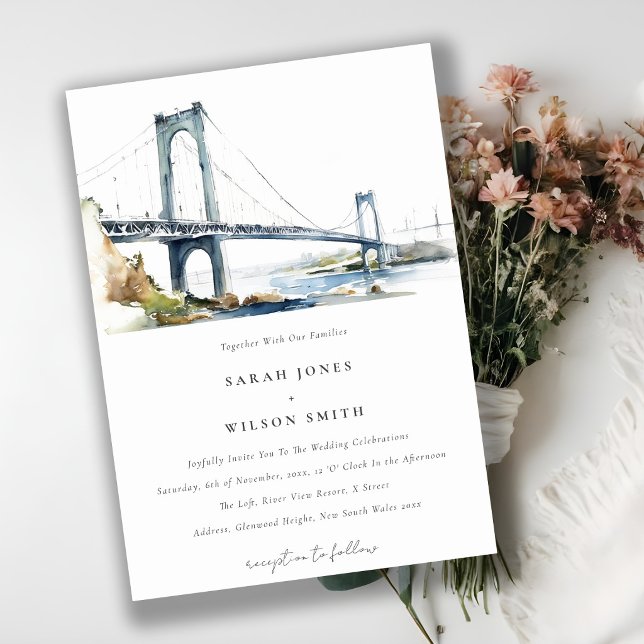 Invitation Newport Rhode Island Mariage des États-Unis (Créateur téléchargé)