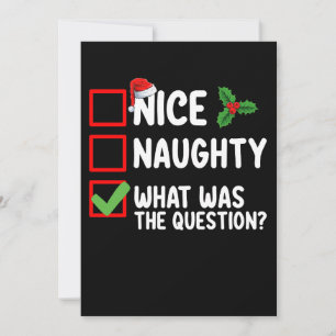 Invitation Nice Naughty Qu'Était La Liste De Questions De Noë