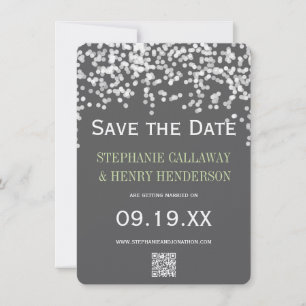 Invitation Night Lights Star Lights Jaune Grey Enregistrer la