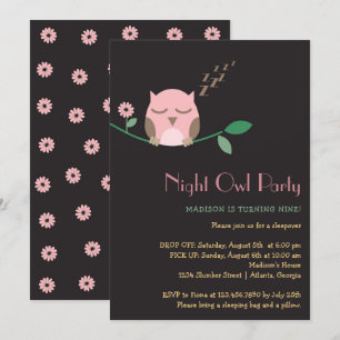Invitation Night Owen Stwood Anniversaire