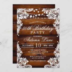 Invitation N'IMPORTE QUEL ÂGE - Adulte Anniversaire Fête Invi