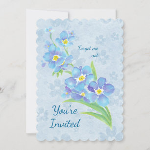 Invitation N'importe quel âge Anniversaire Fête Oubliez-moi p