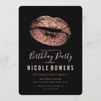 N'IMPORTE QUEL ÂGE - Anniversaire Rose Gold Lips I