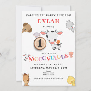 Invitation N'Importe Quel Âge Appelant Tous Les Animaux De Fe