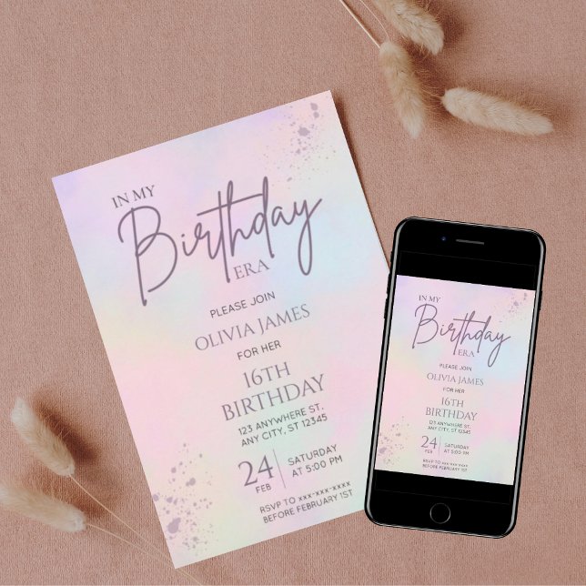 Invitation N'importe quel âge de mon anniversaire fille anniv (Créateur téléchargé)