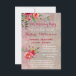 Invitation N'importe quel âge Floral Special Friend Anniversa<br><div class="desc">Belle carte d'invitation pour une fête d'anniversaire pour un ami spécial ; adorable à regarder avec des fleurs d'aquarelle et un arrière - plan texturé doux. Doux, coloré et gai — il sera très apprécié. Beaucoup à personnaliser sur cette invitation et il sera approprié pour n'importe quel âge avec un...</div>